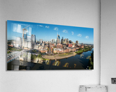 Panoramic skyline of Nashville in Tennessee from aerial drone  Acrylic Print