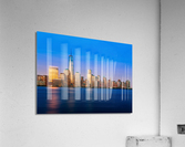 Skyline of Lower Manhattan at night  Acrylic Print