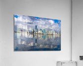 View of Miami Skyline with artificial reflection  Acrylic Print