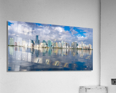 View of Miami Skyline with artificial reflection  Acrylic Print
