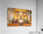 Interior of the church at Santa Barbara Mission  Acrylic Print