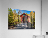 Slaughter House covered bridge in Northfield Falls  Acrylic Print