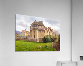 Stokesay Castle in Shropshire on cloudy day  Acrylic Print