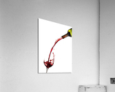 Wine pouring from bottle into glass  Acrylic Print