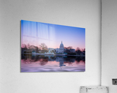 Sunrise behind the dome of the Capitol in DC  Acrylic Print