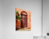 Oil painting of old door in Colonia del Sacramento  Acrylic Print