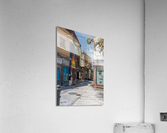 Retro town center street of La Mer in Dubai UAE  Acrylic Print