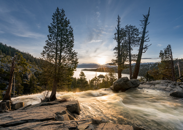 Emerald Bay on Lake Tahoe at sunrise by Steve Heap