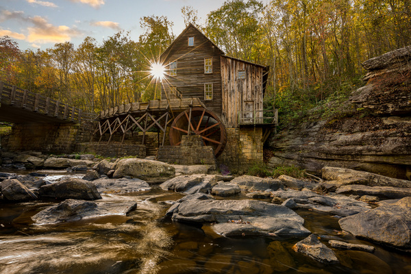 Babcock grist mill in West Virginia by Steve Heap