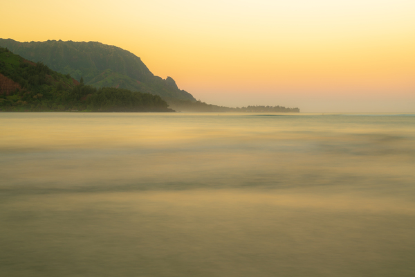 Ethereal view of Hanalei Bay on Kauai by Steve Heap