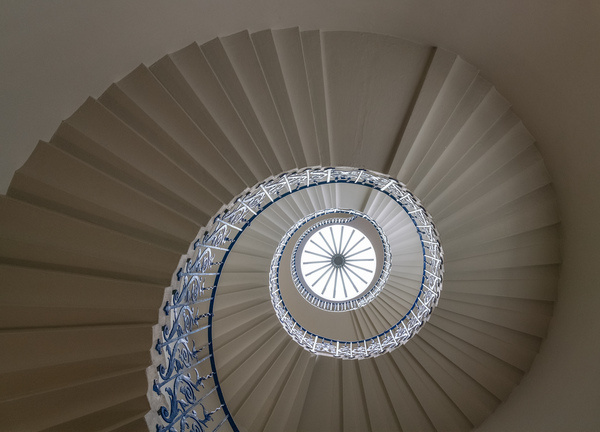 Tulip staircase in Queens Palace in Greenwich by Steve Heap