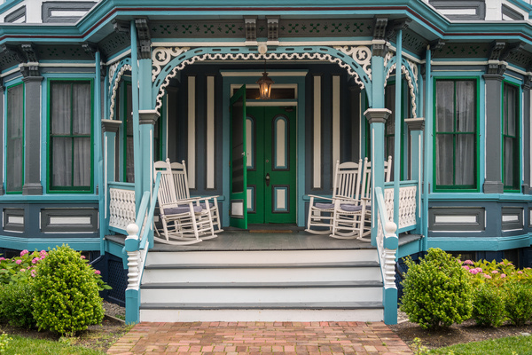 Entrance to Victorian home in Cape May by Steve Heap