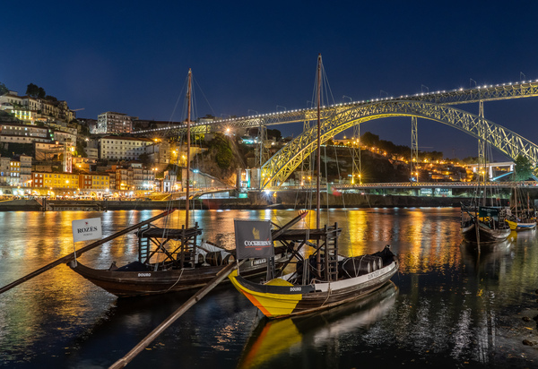 Rabelo boats of Porto in Portugal by Steve Heap