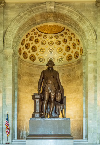 Statue of George Washington in Masonic Memorial by Steve Heap