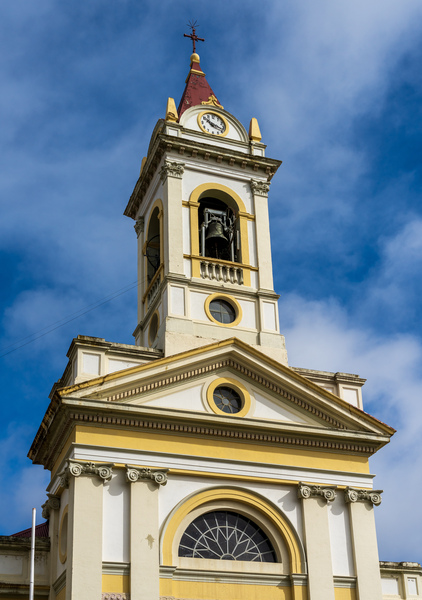 Punta Arenas cathedral church in main square in Chile by Steve Heap