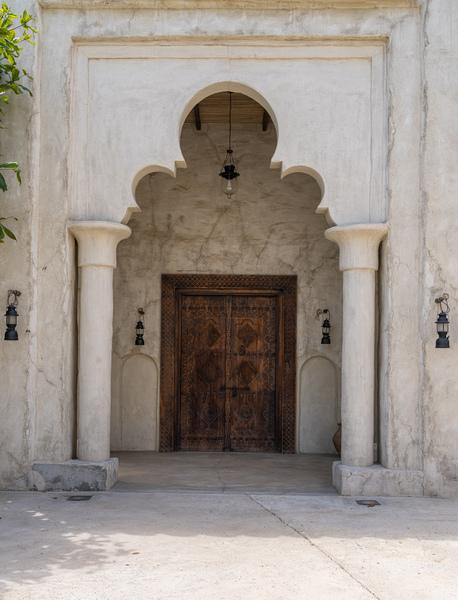Ornate doorway to palace in Al Shindagha district and museum in  by Steve Heap