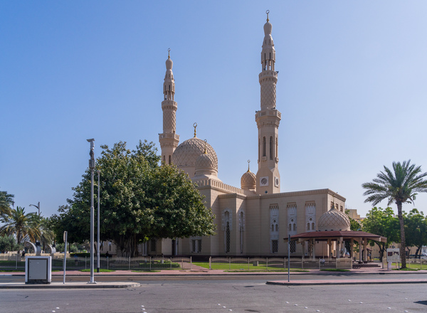 Jumeirah Mosque in Dubai which is open to visitors for education by Steve Heap