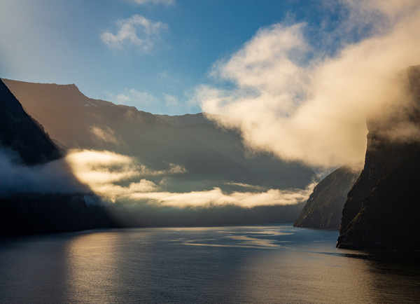 Fjord of Milford Sound in New Zealand by Steve Heap