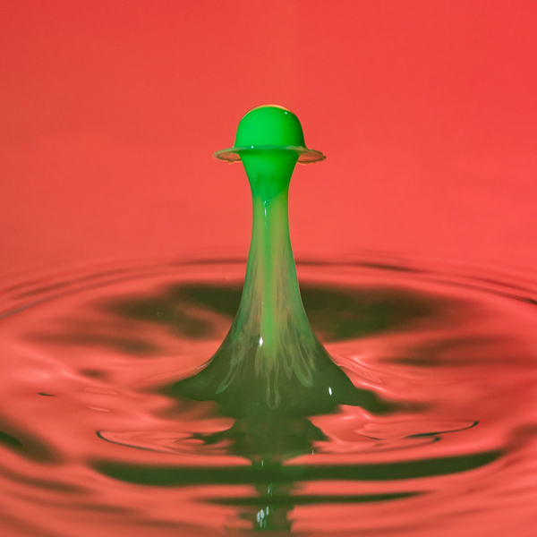 Water droplet collision - coating by Steve Heap