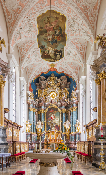 Interior Parish Church Gerlachsheim Germany by Steve Heap