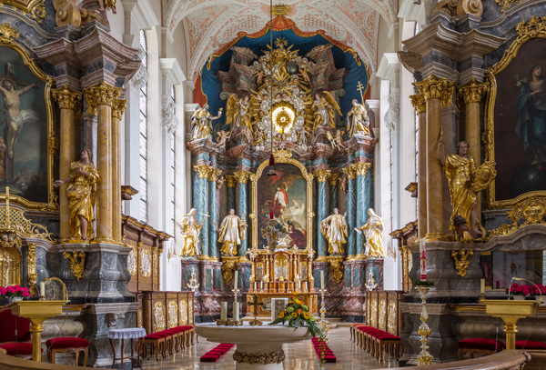 Interior Parish Church Gerlachsheim Germany by Steve Heap