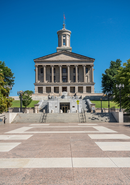 Steps leading to the State Capitol building in Nashville Tennessee by Steve Heap