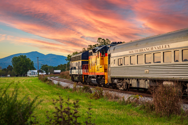 Potomac Eagle train in the evening by Steve Heap