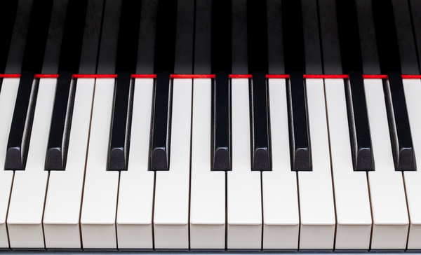 Close up of piano keys by Steve Heap