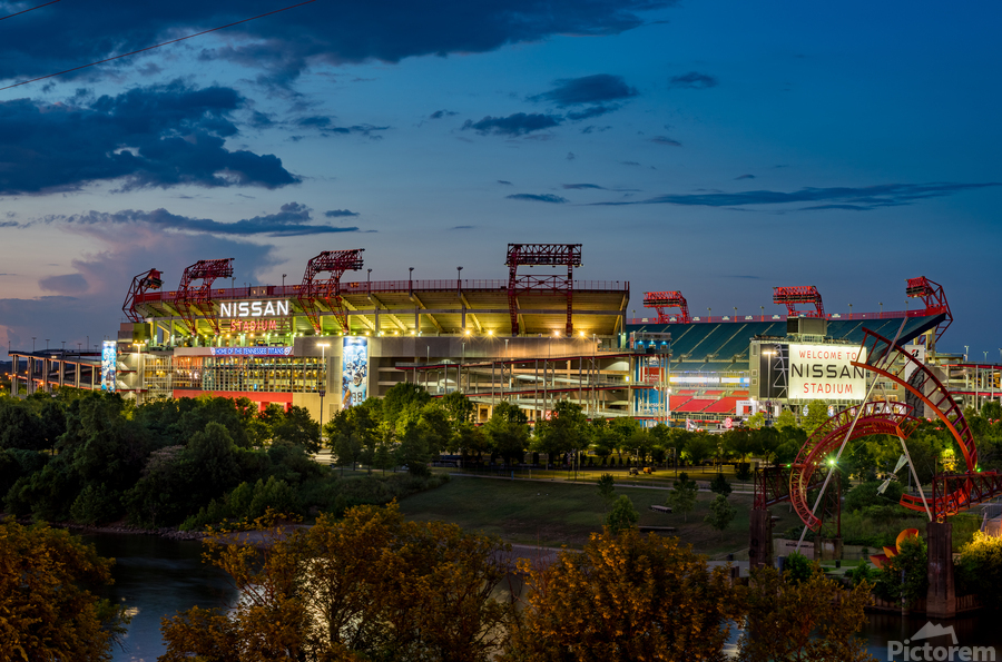 Nissan Stadium home of Titans in Nashville Tennessee  Print