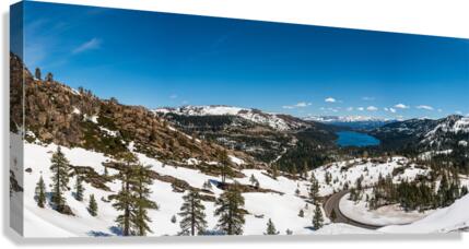 Donner Pass in Sierra Nevada mountains  Canvas Print