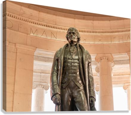 Statue of Thomas Jefferson Washington DC  Canvas Print