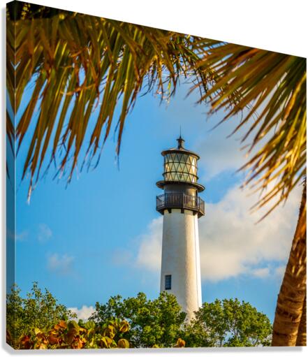 Cape Florida lighthouse in Bill Baggs  Canvas Print