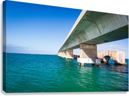 Florida Keys bridge and heritage trail  Canvas Print