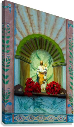Statue of Jesus in La Purisima Conception mission  Canvas Print