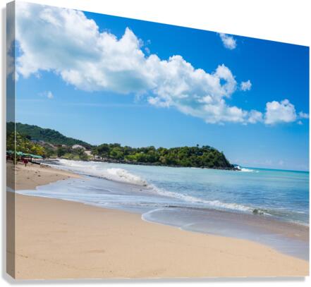 Friars bay on St Martin in Caribbean  Canvas Print
