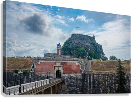Old Fortress of Corfu  Canvas Print