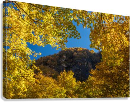 View of the rocky peaks of Smugglers Notch  Canvas Print