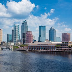 City skyline of Tampa Florida during the day