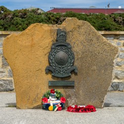 Royal Marines memorial in Stanley in the Falkland Islands