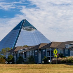 Great American Pyramid in Tennessee over Harbor Town