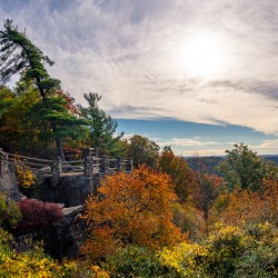 Coopers Rock state park overlook in Autumn