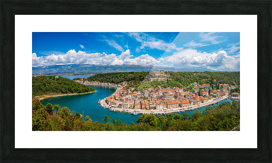 Picturesque small riverside town of Novigrad in Croatia  Framed Print Print