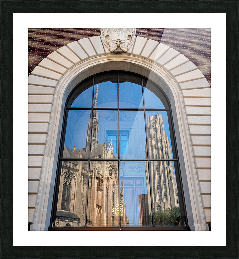 Cathedral of Learning and Heinz Chapel at the University of Pitt  Framed Print Print