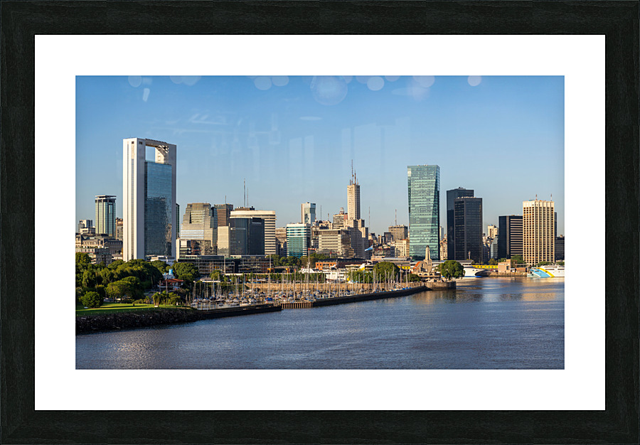 Marina for yachts in the city of Buenos Aires in Argentina  Framed Print Print