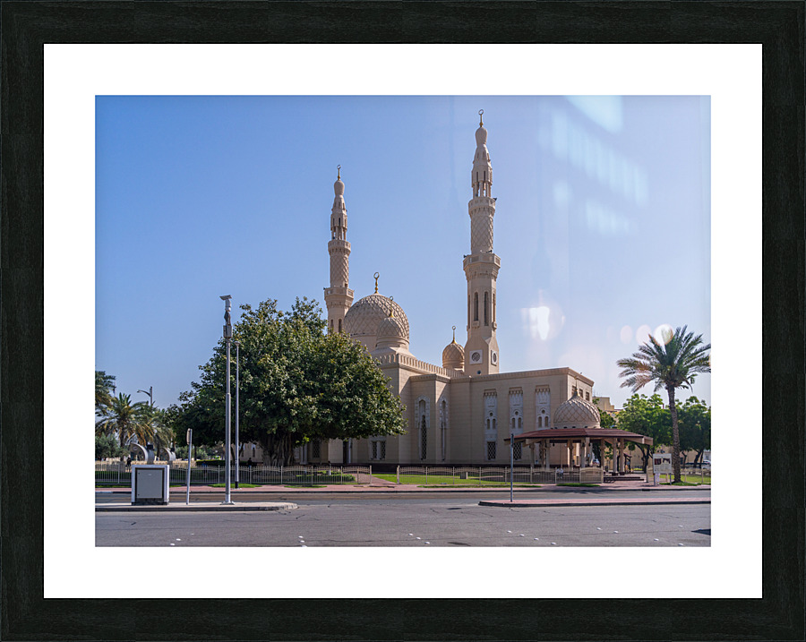 Jumeirah Mosque in Dubai which is open to visitors for education  Framed Print Print