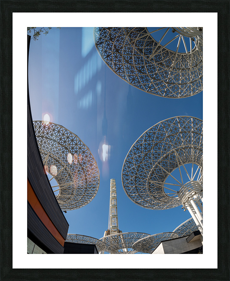 Ain Dubai observation wheel on Bluewaters Island in Jumeirah  Framed Print Print