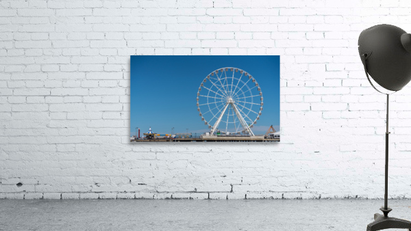 White ferris wheel on Steel Pier in Atlantic City by Steve Heap