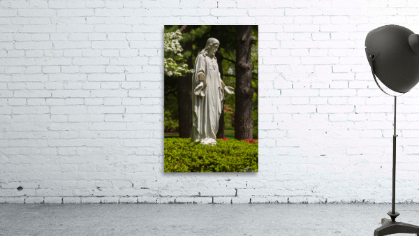 Statue Jesus at Cabrini College Pennsylvania by Steve Heap