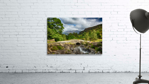 Ashness Bridge over small stream in Lake District by Steve Heap