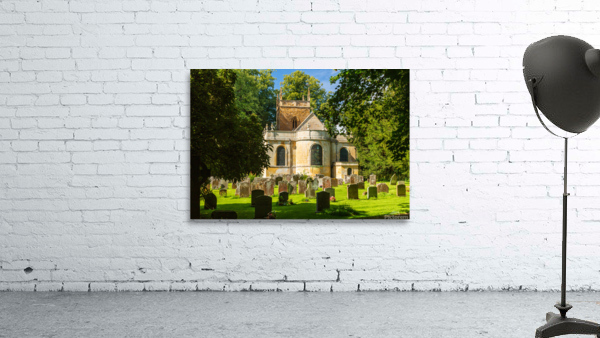 Church and graveyard in Honington Cotswolds by Steve Heap